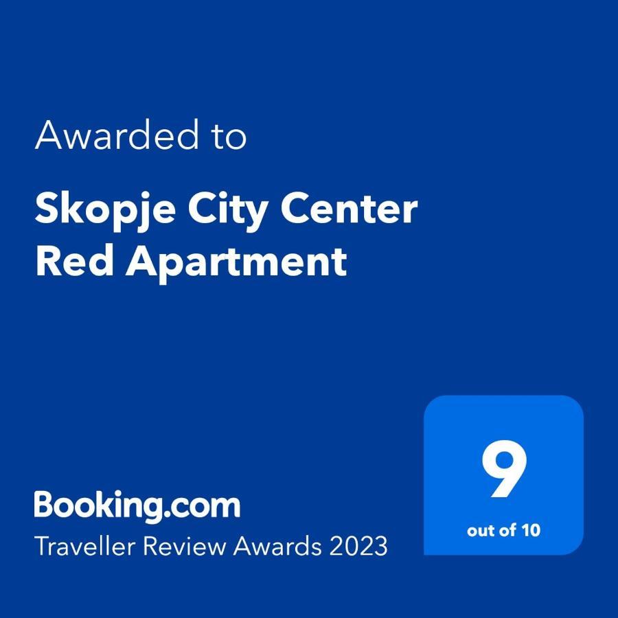 Skopje City Center Red Apartment Dış mekan fotoğraf